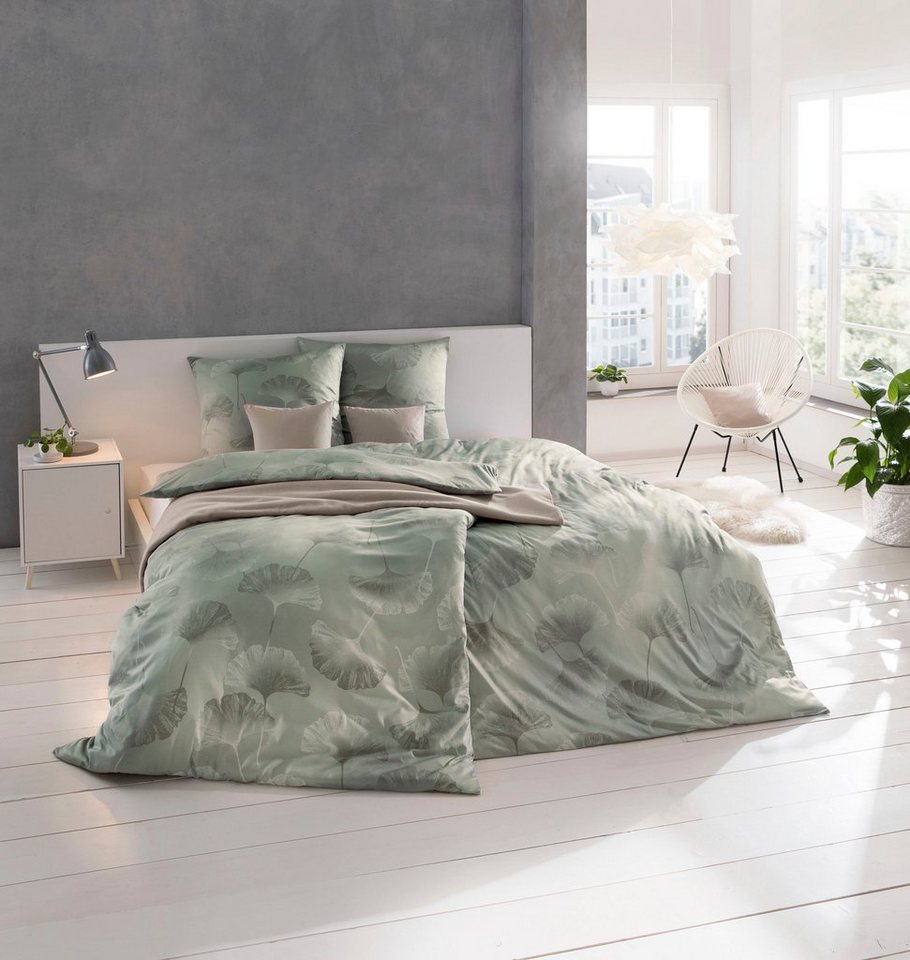 Estella Bettwäsche ISABELLA, Mako-Interlock-Jersey, 2 teilig, ABSOLUT BÜGELFREI – Bild 2 von 3