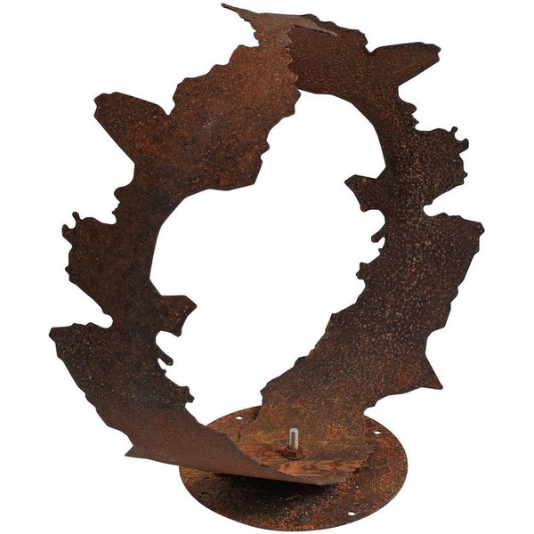 ESTEXO Gartenfigur Gartenskulptur Edelrost Gartendeko 38 cm Rost Dekofigur Dekoration S