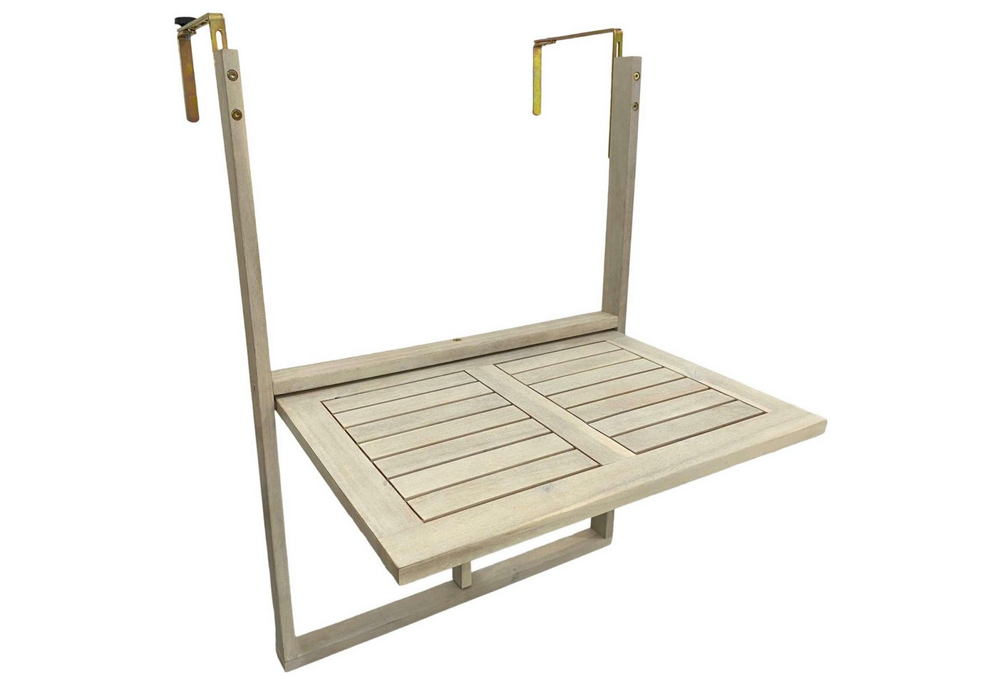 ESTEXO Gartentisch Balkonhängetisch Balkontisch Hängetisch Klapptisch Balkon Tisch Weiß – Bild 3 von 5