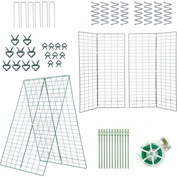 ESTEXO Rankgitter Gemüse Rankhilfe Spalier Gitterspalier Kletterhilfe Metall 2er Set