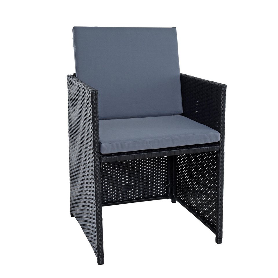 ESTEXO Sitzgruppe Polyrattan Gartenmöbel Set Rattanmöbel 8 Personen Gartenset Schwarz – Bild 3 von 5