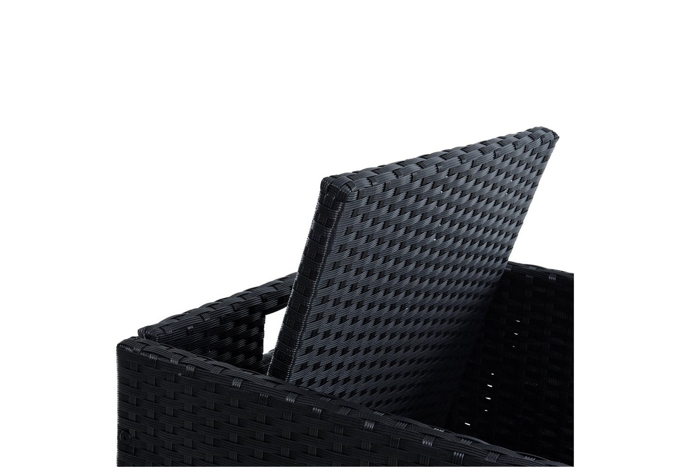ESTEXO Sitzgruppe Polyrattan Gartenmöbel Set Rattanmöbel 8 Personen Gartenset Schwarz – Bild 4 von 5