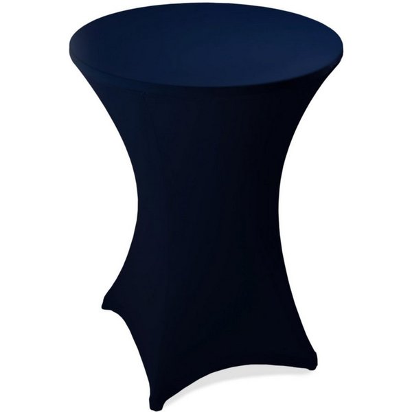 ESTEXO Stehtischhusse Stretch Stehtisch Ø 60 cm Tisch Husse Bistrotisch Dunkelblau