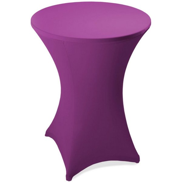 ESTEXO Stehtischhusse Stretch Stehtisch Ø 60 cm Tisch Husse Bistrotisch Lila