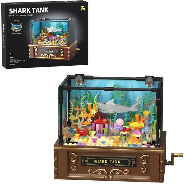 Esun Aquarium Baustein Sets Beleuchtetes, für Erwachsene und Kinder 721 St. Spielbausteine, (SET, 721 St., Aquarium Baustein Sets), Tierbauspielzeug für Jungen 