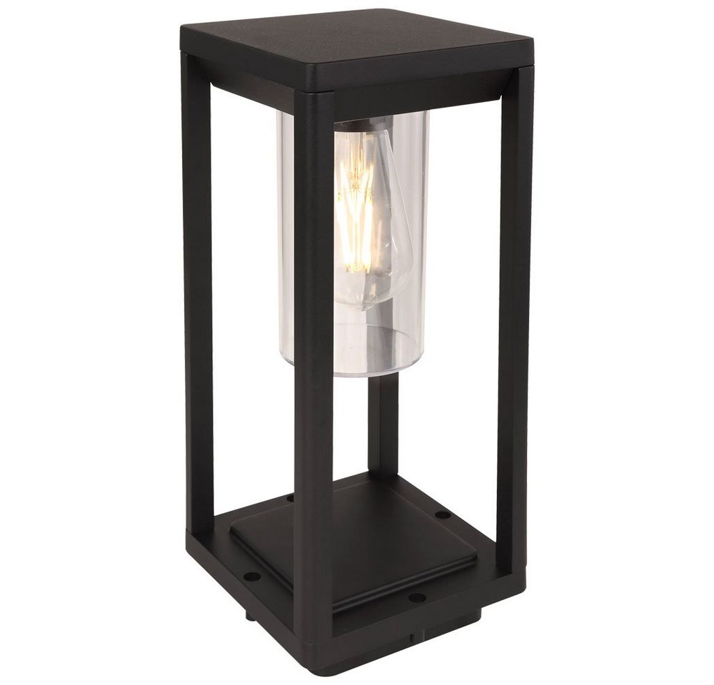 etc-shop Außen-Stehlampe, Leuchtmittel nicht inklusive, Außen Steh Lampe Garten Beleuchtung ALU Laterne Retro Hof – Bild 2 von 5