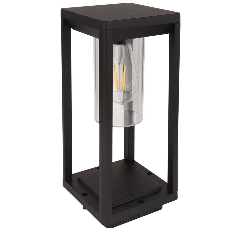 etc-shop Außen-Stehlampe, Leuchtmittel nicht inklusive, Außen Steh Lampe Garten Beleuchtung ALU Laterne Retro Hof – Bild 5 von 5