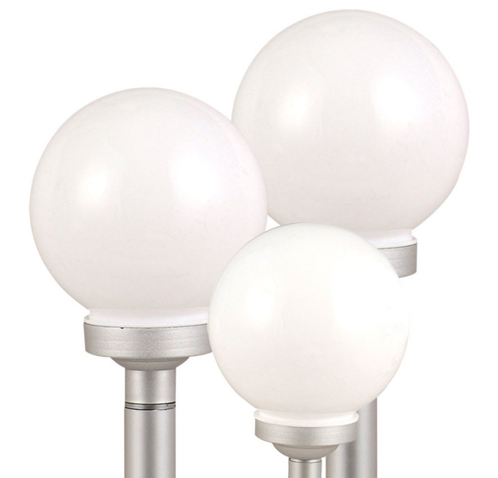 etc-shop LED Gartenleuchte, LED-Leuchtmittel fest verbaut, 3er Set LED Solar Außen Leuchten Balkon Beleuchtung Garten Deko Steck – Bild 2 von 5
