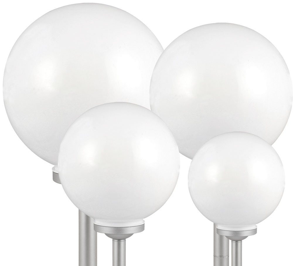 etc-shop LED Gartenleuchte, LED-Leuchtmittel fest verbaut, 4er Set Outdoor LED Solar Kugel Leuchte Deko Lampe IP44 – Bild 2 von 5