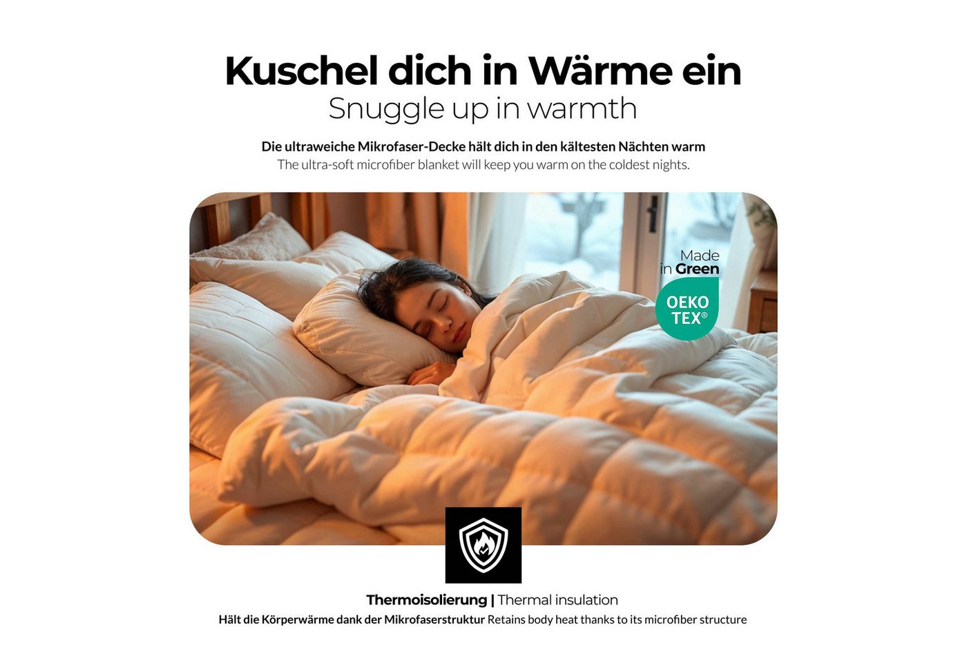 etérea Himmlische Qualität Microfaserbettdecke etérea Microfaser Steppdecke Frieda, Füllung: 100% Hohlfaser – Bild 4 von 5