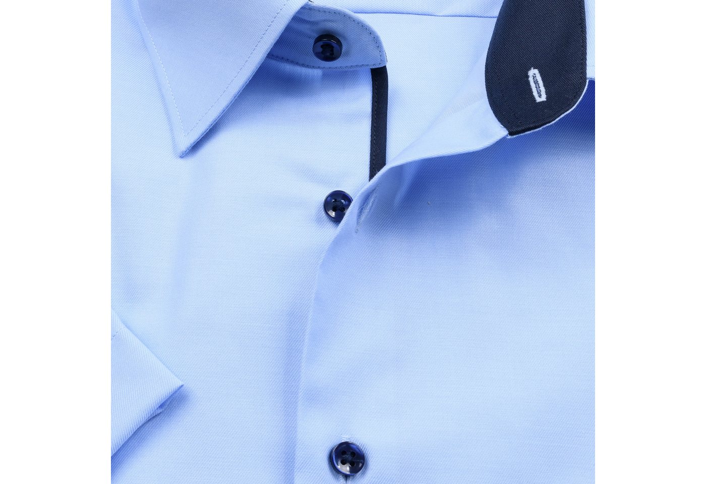 Eterna Kurzarmhemd Modern Fit, 100 % Baumwolle Bügelfrei – Bild 3 von 4