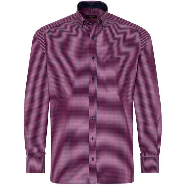 Eterna Langarmhemd 8913, Eterna Langarm Hemd Modern Fit Vichy Popeline Kariert NON IRON bügelfrei