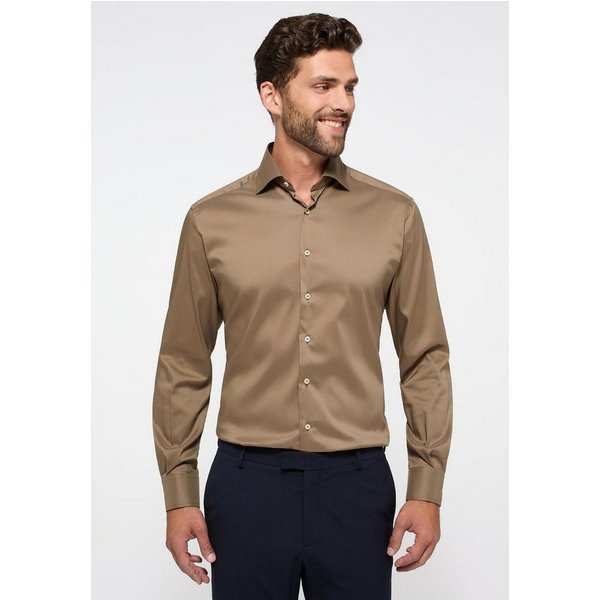 Eterna Langarmhemd MODERN FIT EASY IRON (bügelleicht)