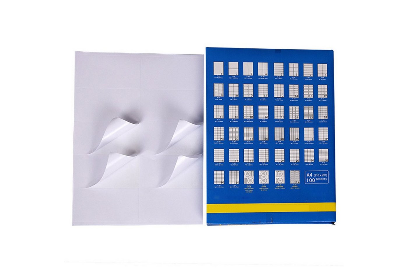 GOLDEN Etiketten GOLDEN 100 Blatt, Etiketten Selbstklebend Bedruckbar Aufkleber A4 – Bild 2 von 5
