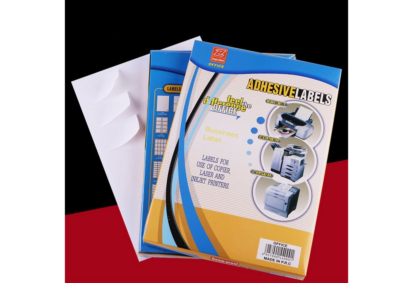 GOLDEN Etiketten GOLDEN 100 Blatt, Etiketten Selbstklebend Bedruckbar Aufkleber A4 – Bild 3 von 5