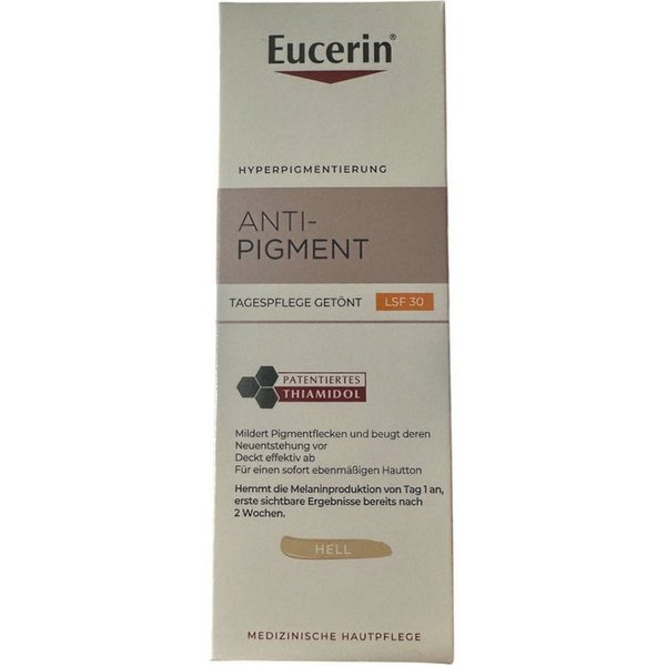 Eucerin Gesichtspflege Anti-pigment Tagespflege getönt hell LSF 30