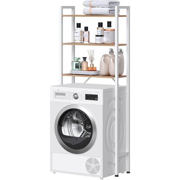 EUGAD Badregal, 1-tlg., mit 3 Ablagen, stehendes Regal über Toilette