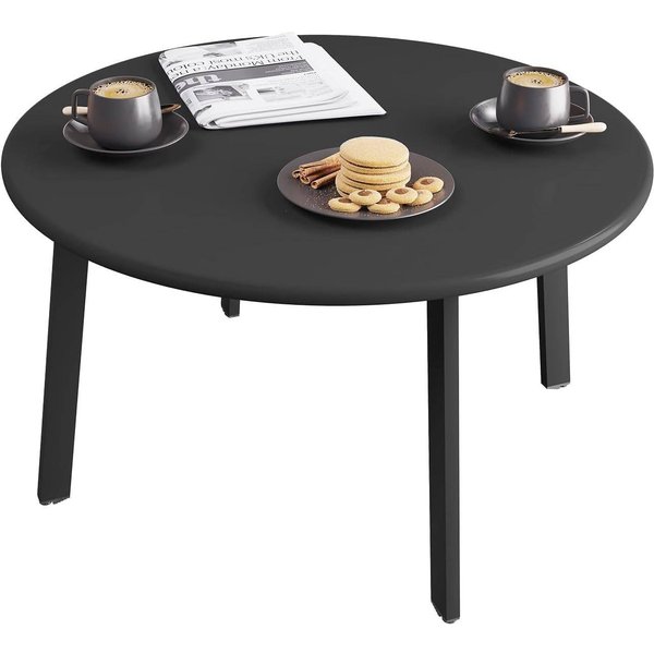 EUGAD Beistelltisch (1-St), rund, Gartentisch φ70xH40 cm, Industrial Design