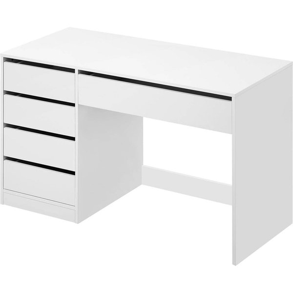 EUGAD Schminktisch (1-St), Schreibtisch Computertisch mit Stauraum, weiß, 120x55 cm
