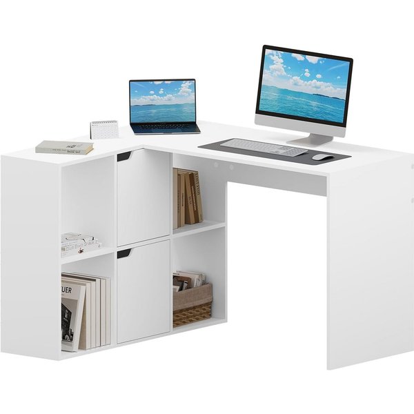 EUGAD Schreibtisch (1-St), L Form, Eckschreibtisch 118x100x75 cm