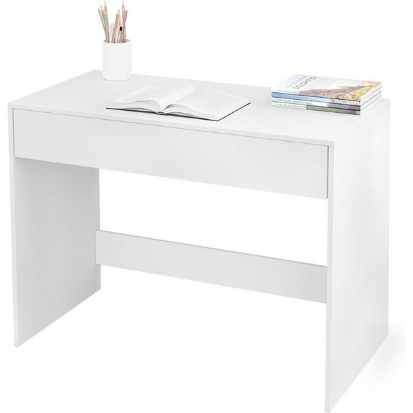 EUGAD Schreibtisch (1-St), Bürotisch PC Tisch mit Schublade&Stauraum