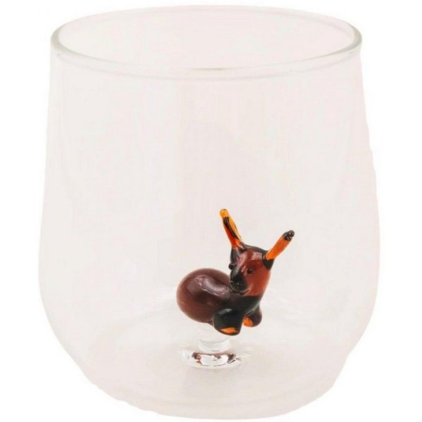 Eulenschnitt Longdrinkglas Trinkglas Rehfigur (370 ml)