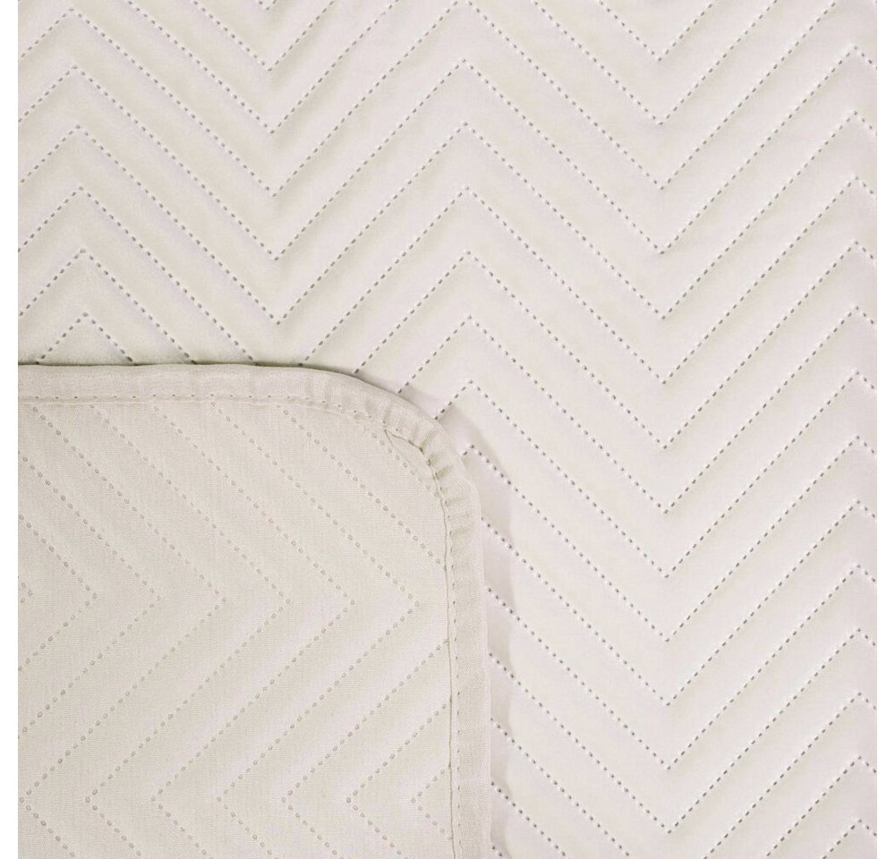 Eurofirany Bettüberwurf SOFIA zweiseitige Steppdecke hochwertige Allzweckdecke L XL XXL, Elegante Tagesdecke Velvet Sesseldecke Sofadecke Überwurf Samt – Bild 4 von 4