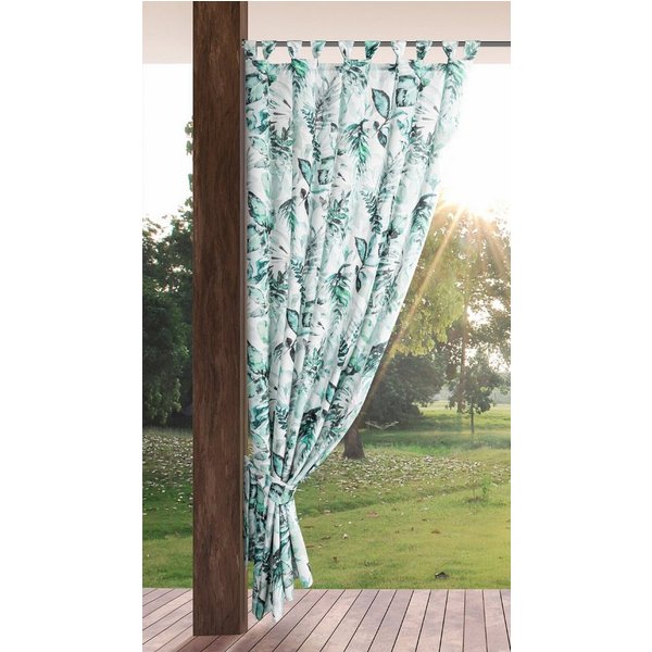 Eurofirany Outdoorvorhang GARDEN, wasserdichter Terrassenvorhang (1 St), Schlaufen, Lichtschutz, Polyester, für Pavillon, Pergola & Balkon, wetterfest, UV-Schut