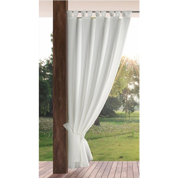 Eurofirany Outdoorvorhang GARDEN, wasserdichter Terrassenvorhang (1 St), Schlaufen, Lichtschutz, Polyester, für Pavillon, Pergola & Balkon, wetterfest, UV-Schut