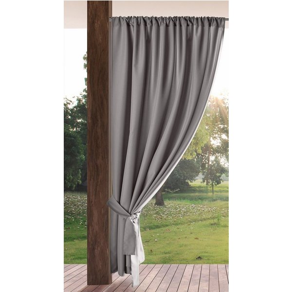 Eurofirany Outdoorvorhang GARDEN, wasserdichter Terrassenvorhang (1 St), Stangendurchzug, Lichtschutz, Polyester, für Pavillon, Pergola & Balkon, wetterfest, UV