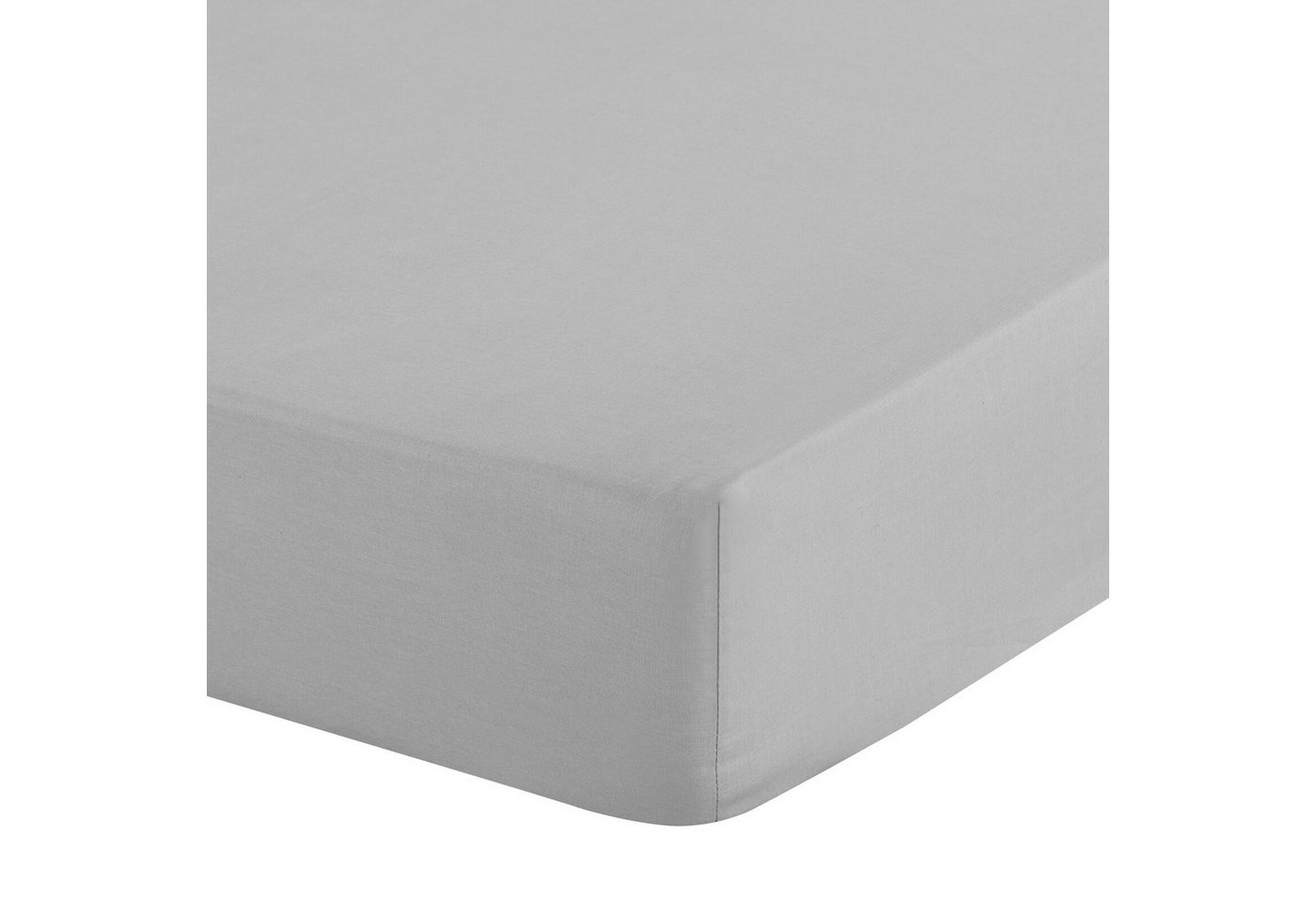 Eurofirany Spannbettlaken BASIC Betttuch mit Gummizug, Baumwolle, Makosatin, Gummizug: rundum, Zuhause und Hotelbedarf 100x200 140x200 160x200 180x200 200x220 – Bild 4 von 5