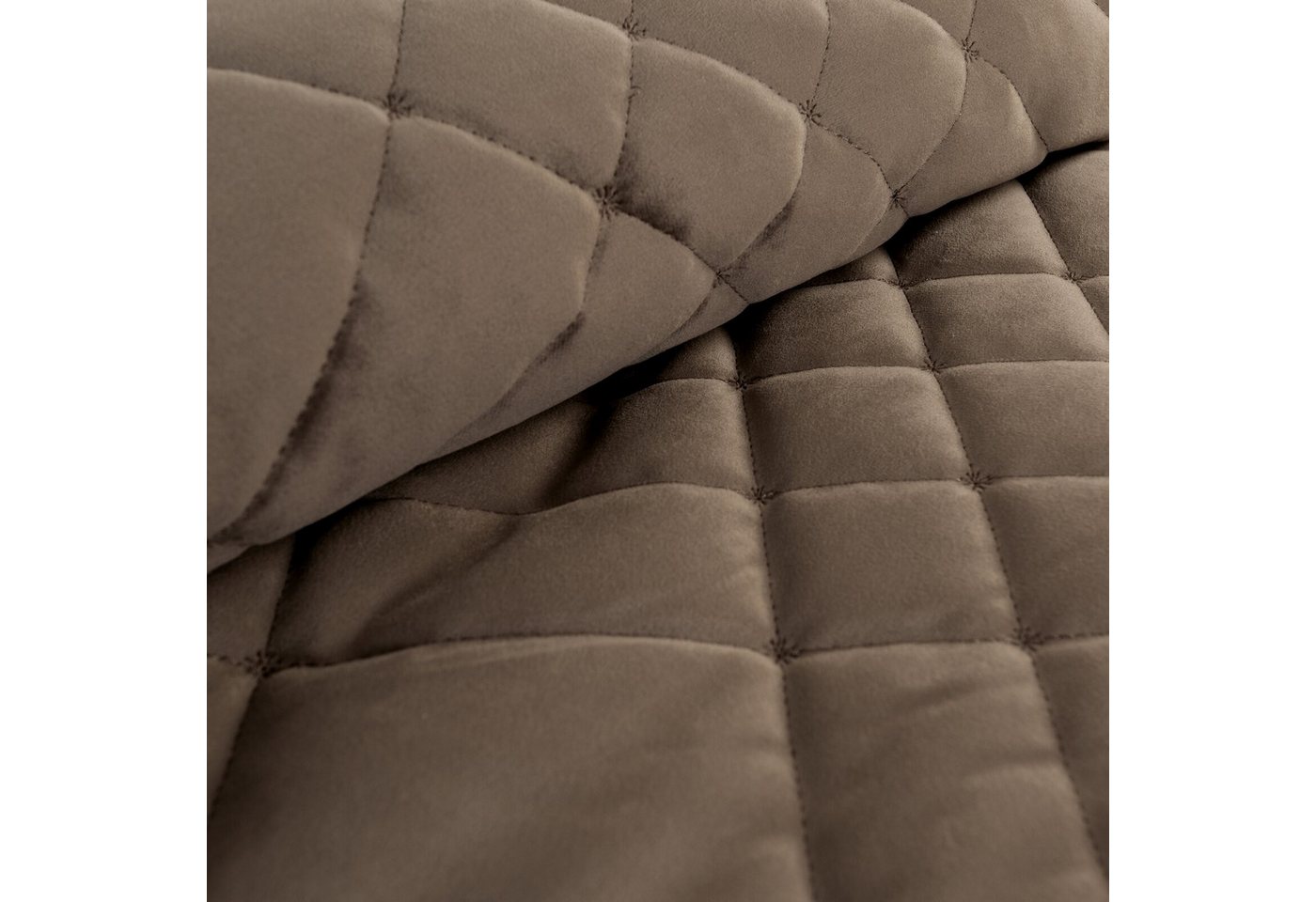 Eurofirany Tagesdecke RIA, Elegante Tagesdecke Velvet Sesseldecke Sofadecke Überwurf Samt – Bild 4 von 4