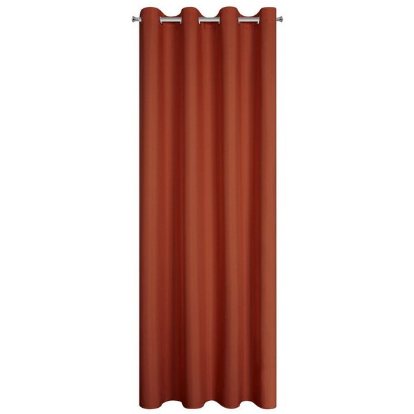 Eurofirany Vorhang Einfarbiger Vorhang – Blickdichter Stoff mit matter Oberfläche, Ösen, Satinbindung, pflegeleicht, 140 g/m² – 100 % Polyester