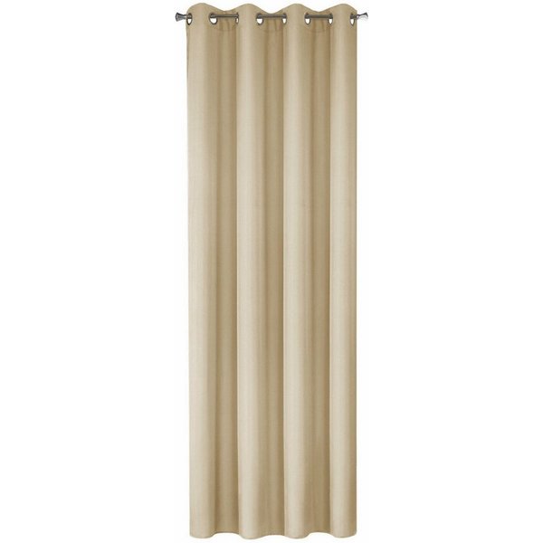 Eurofirany Vorhang Einfarbiger Vorhang – Blickdichter Stoff mit matter Oberfläche, Ösen, Satinbindung, pflegeleicht, 140 g/m² – 100 % Polyester