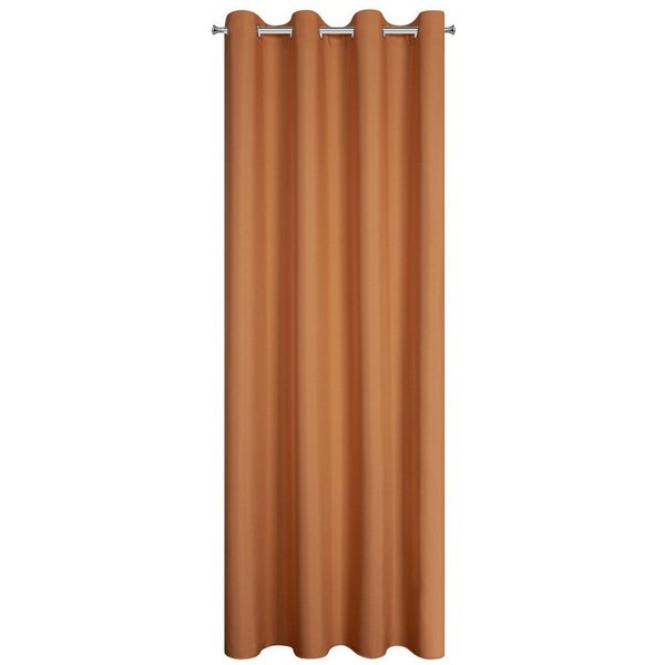 Eurofirany Vorhang Einfarbiger Vorhang – Blickdichter Stoff mit matter Oberfläche, Ösen, Satinbindung, pflegeleicht, 140 g/m² – 100 % Polyester