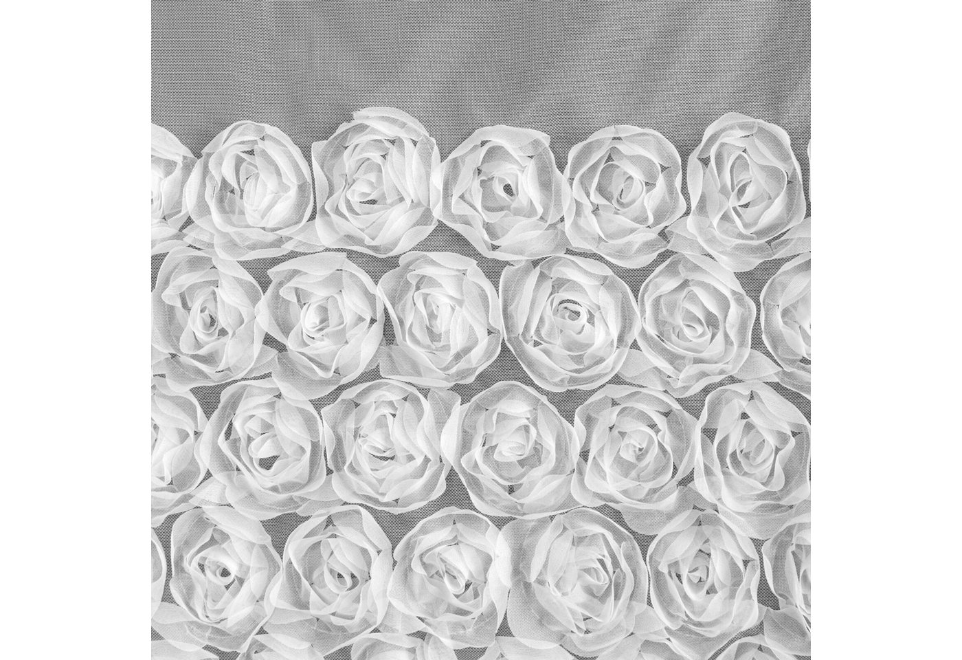 Eurofirany Vorhang ROSES (1 St), Ösen, transparent, Polyester, Sanfte Gardinen mit Rosen 140x250 400x160 70x150 350x250 350x160 – Bild 5 von 5