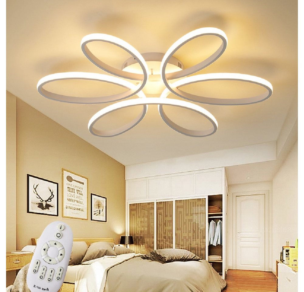 Eurohandisplay LED Deckenleuchte LED Deckenlampe Fernbedienung Lichtfarbe einstellbar dimmbar Leuchte, LED fest integriert, Warm- bis Kaltweiß einstellbar, Lich – Bild 2 von 4