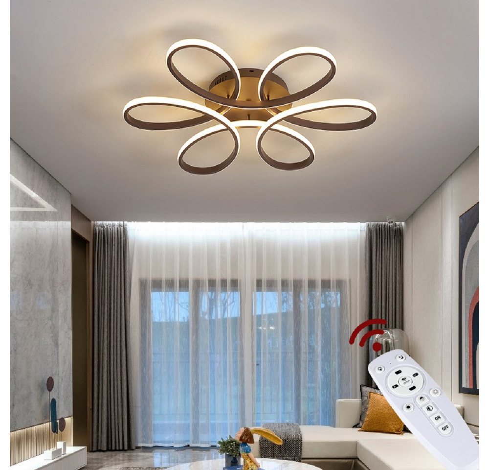 Eurohandisplay LED Deckenleuchte LED Deckenlampe Fernbedienung Lichtfarbe einstellbar dimmbar Leuchte, LED fest integriert, Warm- bis Kaltweiß einstellbar, Lich – Bild 2 von 4