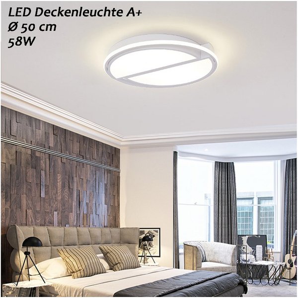 Eurohandisplay LED Deckenleuchte LED Deckenlampe Fernbedienung dimmbar Farbton einstellbar Top Angebot, LED fest integriert, Warm- bis Kaltweiß, Lichtfarbe und 