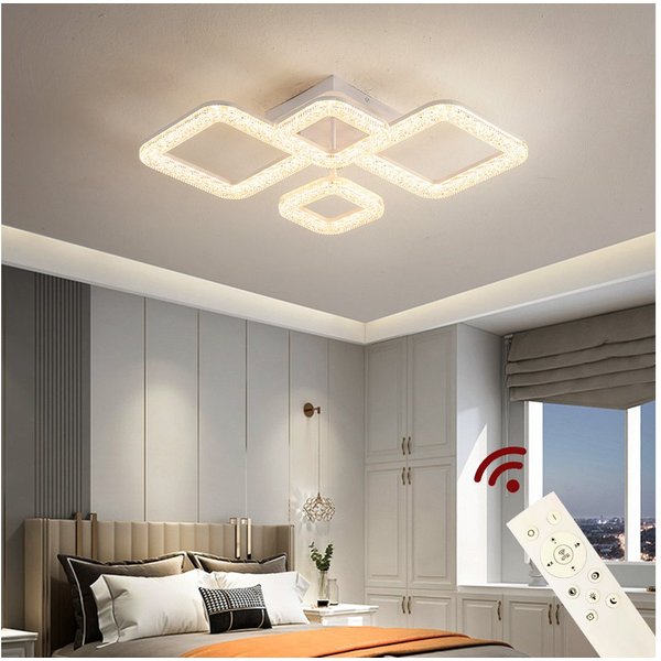 Eurohandisplay LED Deckenleuchte LED Deckenlampe Lampe Fernbedienung Lichtfarbe/Helligkeit einstellbar, LED fest integriert, Einstellbar, Mit Fernbedienung Lich
