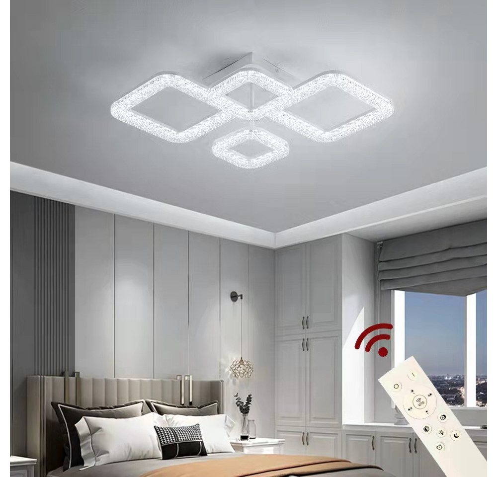 Eurohandisplay LED Deckenleuchte LED Deckenlampe Lampe Fernbedienung Lichtfarbe/Helligkeit einstellbar, LED fest integriert, Einstellbar, Mit Fernbedienung Lich – Bild 2 von 2