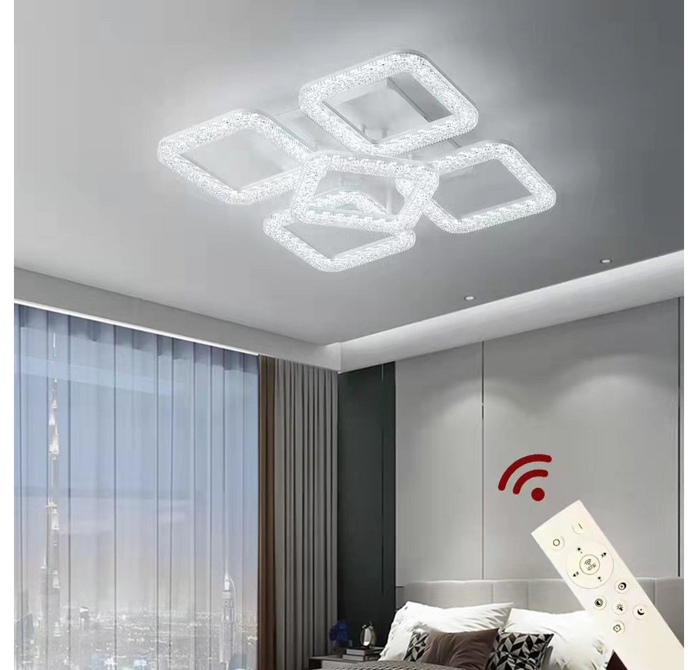 Eurohandisplay LED Deckenleuchte LED Deckenlampe Lampe Fernbedienung Lichtfarbe/Helligkeit einstellbar, LED fest integriert, Einstellbar, Mit Fernbedienung Lich – Bild 2 von 4