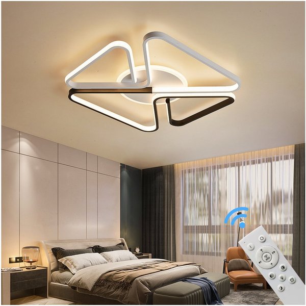 Eurohandisplay LED Deckenleuchte LED Deckenleuchte Deckenlampe Fernbedienung Farbton steuerbar dimmbar, LED fest integriert, Warm- bis Kaltweiß, Mit Fernbedienu