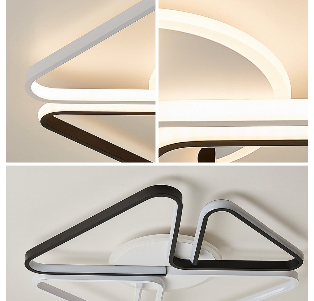 Eurohandisplay LED Deckenleuchte LED Deckenleuchte Deckenlampe Fernbedienung Farbton steuerbar dimmbar, LED fest integriert, Warm- bis Kaltweiß, Mit Fernbedienu – Bild 2 von 3