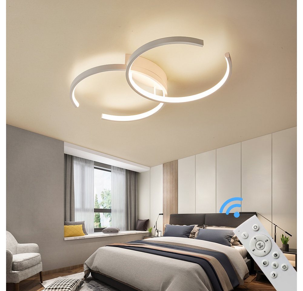 Eurohandisplay LED Deckenleuchte LED Deckenleuchte Fernbedienung Lichtfarbe einstellbar dimmbar Lampe, LED fest integriert, Warmweiß bis Kaltweiß, Lichtfarbe un – Bild 2 von 5