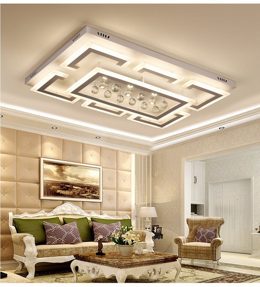 Eurohandisplay LED Deckenleuchte LED Deckenleuchte mit Fernbedienung Lichtfarbe/Helligkeit einstellbar, LED fest integriert, Warm- bis Kaltweiß einstellbar, Lic – Bild 2 von 5