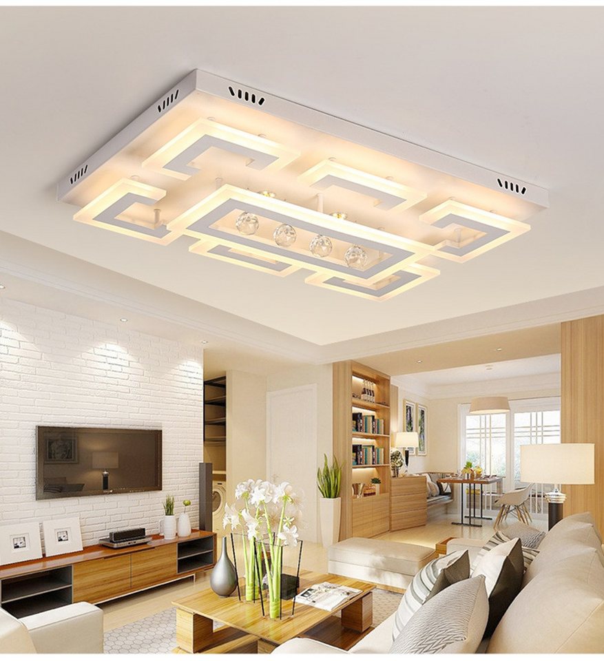 Eurohandisplay LED Deckenleuchte LED Deckenleuchte mit Fernbedienung Lichtfarbe/Helligkeit einstellbar, LED fest integriert, Warm- bis Kaltweiß einstellbar, Lic – Bild 4 von 5