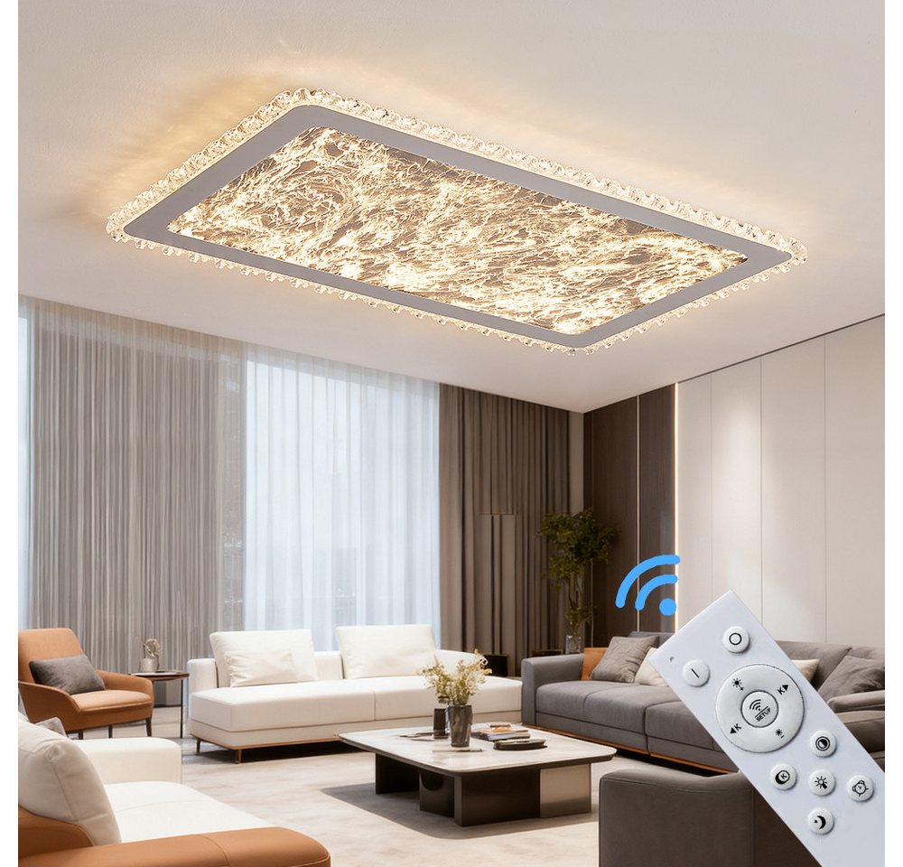 Eurohandisplay LED Deckenleuchte LED Deckenleuchte mit Fernbedienung Lichtfarbe Helligkeit einstellbar, LED fest integriert, Neutralweiß, Kaltweiß, Warmweiß, Li – Bild 2 von 5