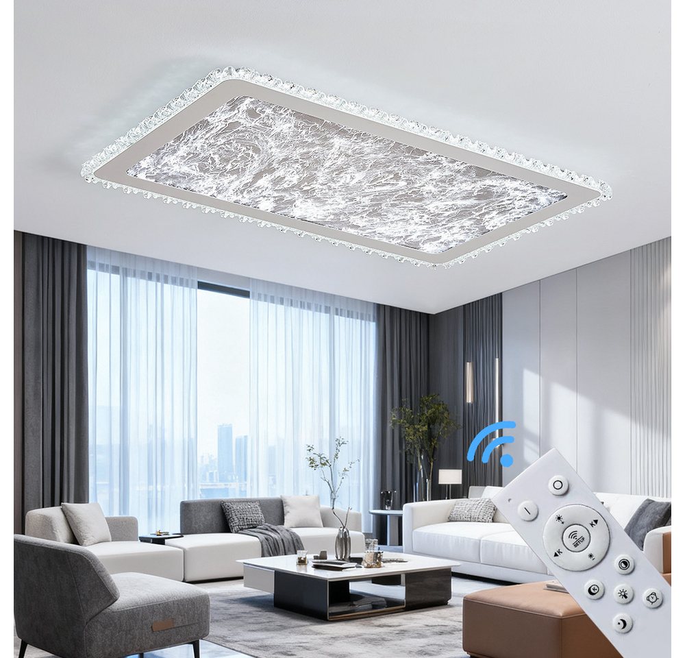 Eurohandisplay LED Deckenleuchte LED Deckenleuchte mit Fernbedienung Lichtfarbe Helligkeit einstellbar, LED fest integriert, Neutralweiß, Kaltweiß, Warmweiß, Li – Bild 3 von 5