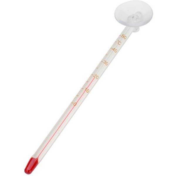 Europet-Bernina Aquarienthermometer Glasthermometer mit Sauger Slim